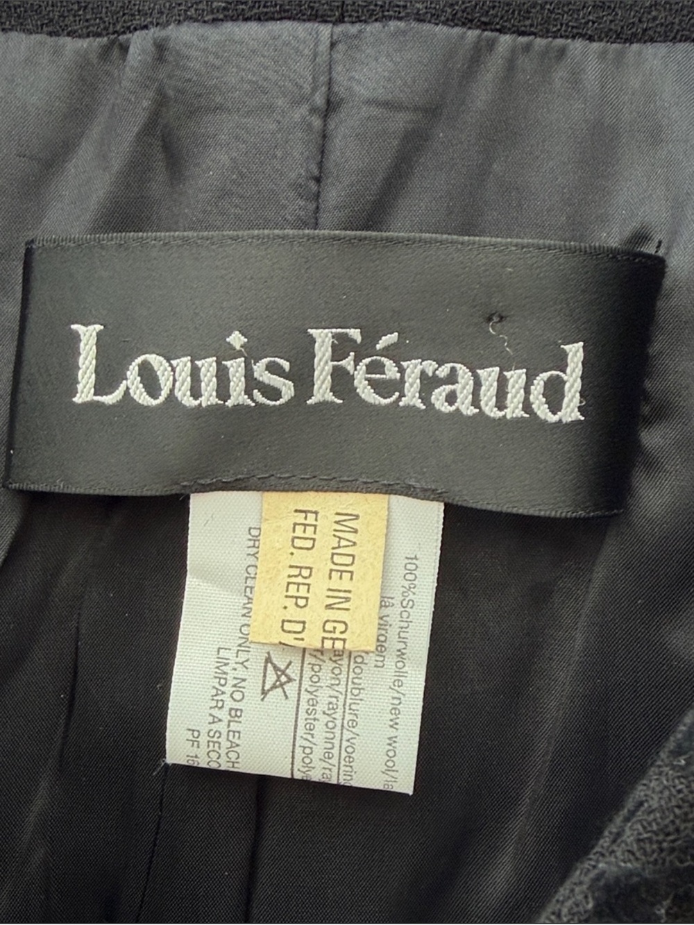 Louis Feraud Pure Wool Velvet Polka Dot Blazer Jacket - Picture 5 of 7